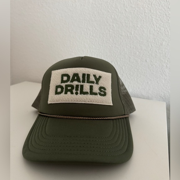 Daily Drills Fuzzy Patch Trucker Hat BRAND NEW (sold out on website) - Picture 2 of 3